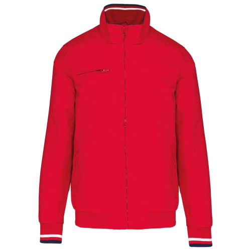 Uniszex dzseki, hálós béléssel, Kariban KA609, Red/White/Navy-XL