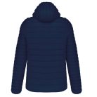 Férfi meleg és ultrakönnyű kapucnis bélelt kabát , Kariban KA6110, Navy-2XL