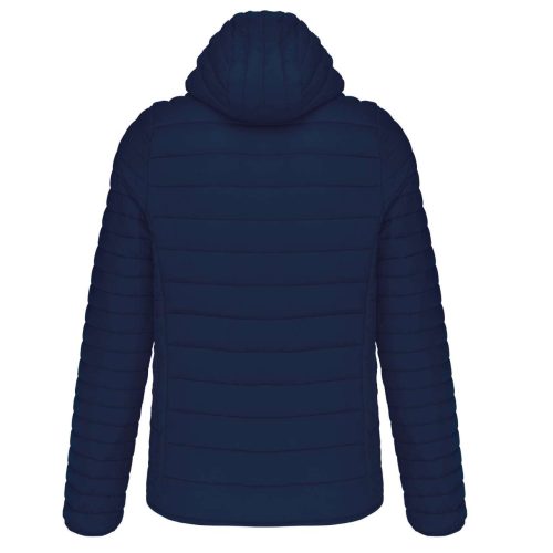 Férfi meleg és ultrakönnyű kapucnis bélelt kabát , Kariban KA6110, Navy-3XL