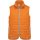 Uniszex  bélelt mellény, cipzáras, Kariban KA6116, Orange-2XL