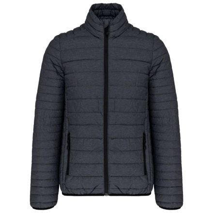 Férfi bélelt meleg és ultrakönnyű kabát , Kariban KA6120, Marl Dark Grey-2XL