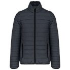 Férfi bélelt meleg és ultrakönnyű kabát , Kariban KA6120, Marl Dark Grey-S