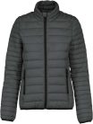 Női bélelt meleg és ultrakönnyű kabát , Kariban KA6121, Marl Dark Grey-XS