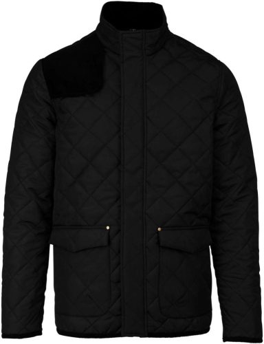 Férfi steppelt kabát, Kariban KA6126, Black/Black-3XL