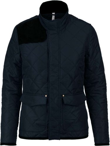 Női steppelt kabát, Kariban KA6127, Navy/Black-2XL