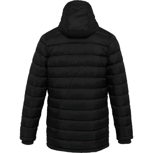 Férfi kapucnis steppelt kabát, Kariban KA6128, Black-M