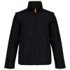 Uniszex levehető ujjú bélelt kabát, Kariban KA639, Black/Orange-2XL