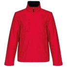 Uniszex levehető ujjú bélelt kabát, Kariban KA639, Red/Black-3XL