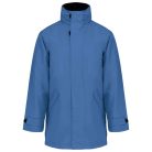 Uniszex kapucnis kabát steppelt béléssel, Kariban KA677, Light Royal Blue-2XL