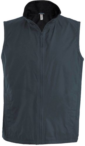 Uniszex mellény akril bevonattal, Kariban KA679, Dark Grey/Black-L