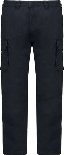 Férfi oldalzsebes sztrecs nadrág, Kariban KA744, Dark Navy-38