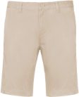 Férfi mosott hatású bermuda, Kariban KA750, Beige-52