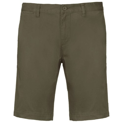 Férfi mosott hatású bermuda, Kariban KA750, Light Khaki-38