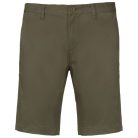 Férfi mosott hatású bermuda, Kariban KA750, Light Khaki-44