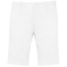 Férfi mosott hatású bermuda, Kariban KA750, White-38