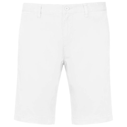 Férfi mosott hatású bermuda, Kariban KA750, White-38