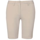 Női mosott hatású bermuda, Kariban KA751, Beige-34