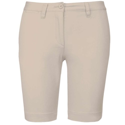 Női mosott hatású bermuda, Kariban KA751, Beige-34