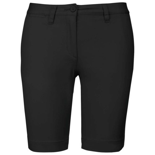 Női mosott hatású bermuda, Kariban KA751, Black-34