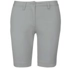 Női mosott hatású bermuda, Kariban KA751, Fine Grey-34