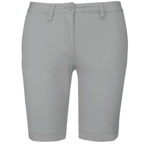 Női mosott hatású bermuda, Kariban KA751, Fine Grey-34