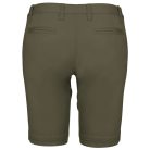 Női mosott hatású bermuda, Kariban KA751, Light Khaki-34