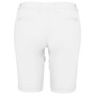 Női mosott hatású bermuda, Kariban KA751, White-34