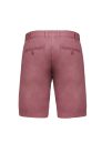 Férfi használt hatású pamut bermuda, Kariban KA752, Washed Marsala-38