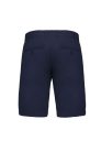 Férfi használt hatású pamut bermuda, Kariban KA752, Washed Navy-38