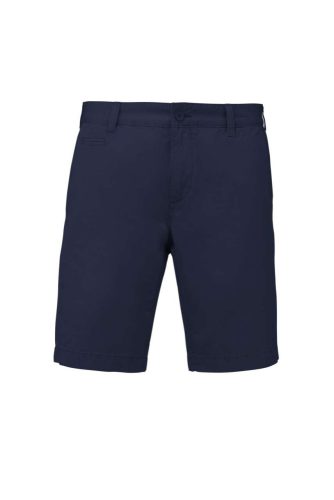 Férfi használt hatású pamut bermuda, Kariban KA752, Washed Navy-54