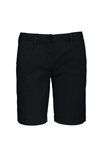 Női használt hatású pamut bermuda, Kariban KA753, Washed Charcoal-42