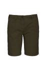 Női használt hatású pamut bermuda, Kariban KA753, Washed Light Khaki-34