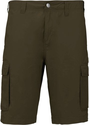 Férfi pamut bermuda sok zsebbel, Kariban KA755, Light Khaki-46