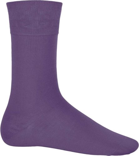 Uniszex mélybordás férfi zokni, Kariban KA813, Purple-39/42