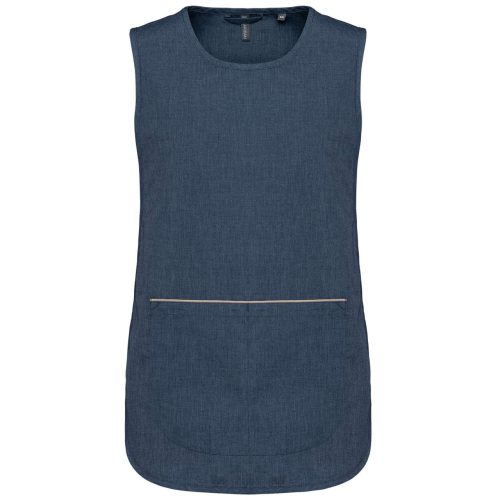 Női tunika nagy zsebbel, Kariban KA822, Blue Jean-L/XL