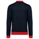 Uniszex karácsonyi mintás pulóver, Kariban KA9010, Night Navy-3XL