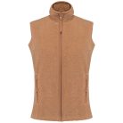 Női MELODIE polár mellény, Kariban KA906, Camel Heather-M