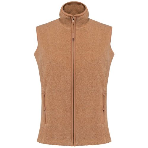 Női MELODIE polár mellény, Kariban KA906, Camel Heather-XL