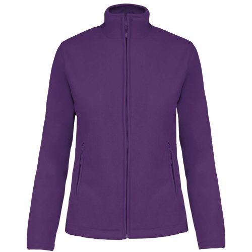 Női MAUREEN cipzáras polár pulóver, Kariban KA907, Purple-XL