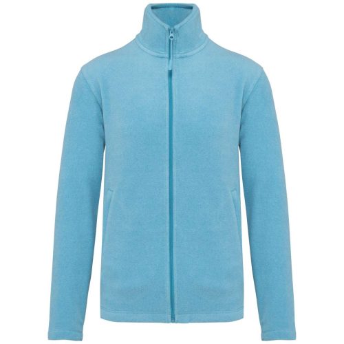 Uniszex FALCO cipzáras mikropolár pulóver, Kariban KA911, Cloudy Blue Heather-2XL