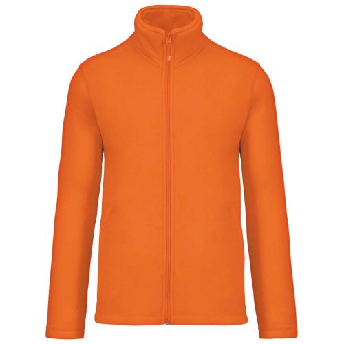 Uniszex FALCO cipzáras mikropolár pulóver, Kariban KA911, Fluorescent Orange-2XL