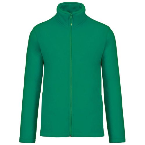 Uniszex FALCO cipzáras mikropolár pulóver, Kariban KA911, Kelly Green-2XL