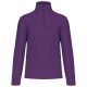 Uniszex galléros, 1/4 cipzáras mikropolár pulóver, Kariban KA912, Purple-3XL