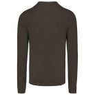 Férfi V-nyakú keskeny szabású pulóver, Kariban KA965, Dark Grey-2XL