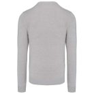 Férfi V-nyakú keskeny szabású pulóver, Kariban KA965, Grey Melange-2XL