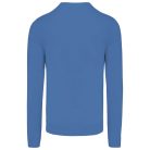 Férfi V-nyakú keskeny szabású pulóver, Kariban KA965, Light Royal Blue-2XL