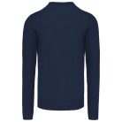 Férfi V-nyakú keskeny szabású pulóver, Kariban KA965, Navy-2XL