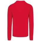 Férfi V-nyakú keskeny szabású pulóver, Kariban KA965, Red-2XL