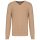 Férfi prémium V-nyakú pulóver, Kariban KA982, Camel Heather-2XL