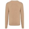 Férfi prémium V-nyakú pulóver, Kariban KA982, Camel Heather-2XL